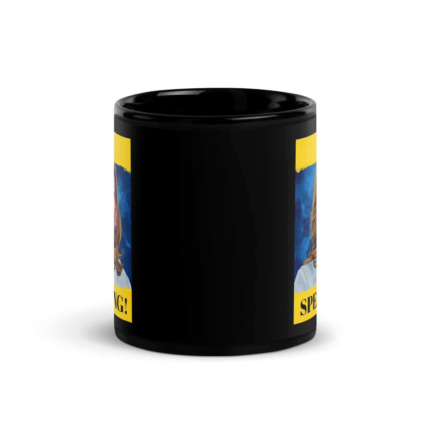 Kamala Harris - I Am Speaking - Black Glossy Mug