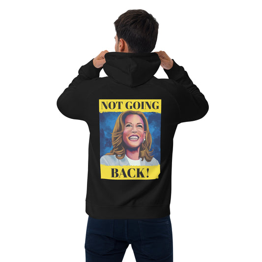 Kamala Harris - Not Going Back - Unisex eco raglan hoodie